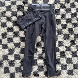 Kith gray sports bra and leggings set